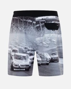 Phantom Eco Nascar Finishline 18" Boardshort -Borcelle Cloth Store MBS0011790 BLACK 2