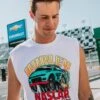 Nascar Everyday Only Rippin Muscle Tank -Borcelle Cloth Store MTS0004540 WHITE 01