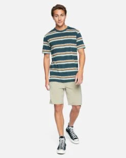 H2O-DRI Harvey Stripe Tee 11 H2O-DRI Harvey Stripe Tee -Borcelle Cloth Store cj5790 seaweed 4