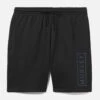 Exist Boxed Logo Cotton Fleece Short -Borcelle Cloth Store hfa20vmb 00915 black 1