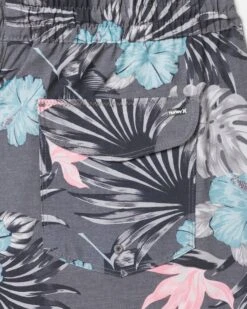 Essential Hibiscus Volley Boardshort 18" 8 Essential Hibiscus Volley Boardshort 18" -Borcelle Cloth Store hsp22vms 03918 dark grey 3