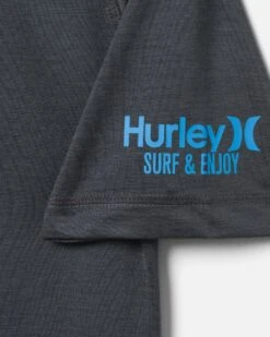 Exist Icon Short Sleeve Rashguard -Borcelle Cloth Store hsp22vms 03963 black 3