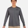 H2O-Dri Easton Fastlane Upf Long Sleeve -Borcelle Cloth Store mat0000720 black heather 1
