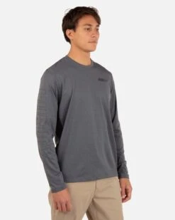 H2O-Dri Easton Fastlane Upf Long Sleeve -Borcelle Cloth Store mat0000720 black heather 3