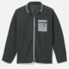 Boulder Burrrito Zip Fleece Jacket -Borcelle Cloth Store mft0010680 dark stone grey 1