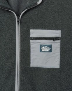 Boulder Burrrito Zip Fleece Jacket -Borcelle Cloth Store mft0010680 dark stone grey 3