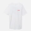 Everyday Washed One And Only Slashed Short Sleeve T-Shirt -Borcelle Cloth Store mts0030070 white 1