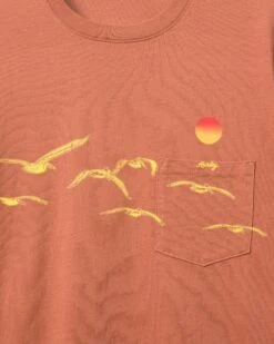 Everyday Flock Pocket T-Shirt -Borcelle Cloth Store mts0034030 zion rust 3